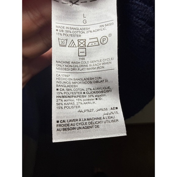 Old Navy Fair Isle Mock Neck Sweater Dress Womens Large Cozy Nordic Vermonte - Picture 3 of 8